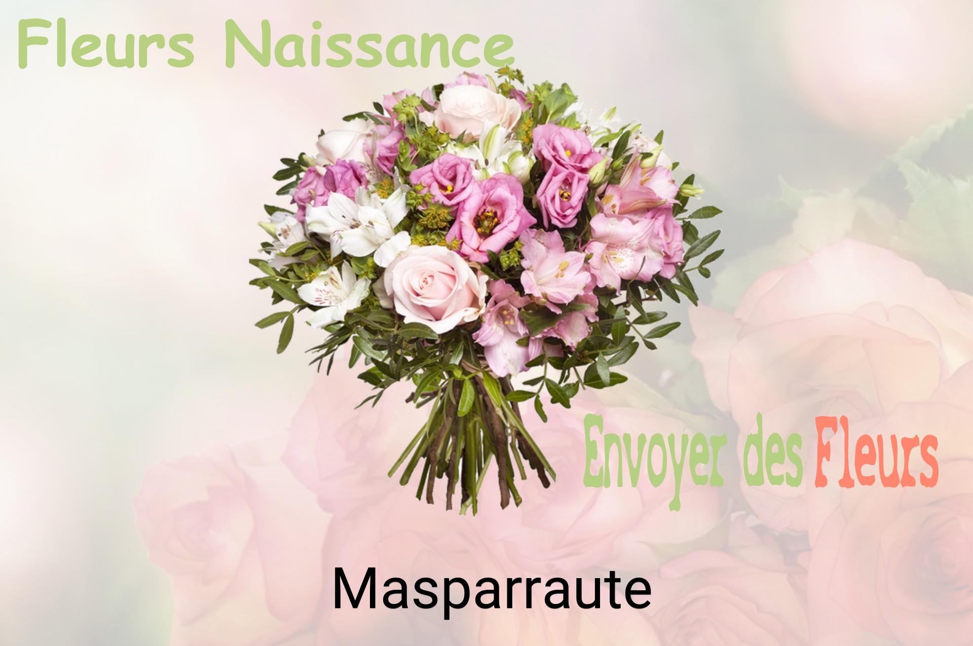 Bouquet de fleurs de naissance livré à Masparraute